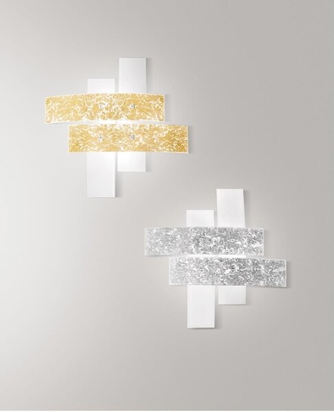 Gea Luce LARA P P arg - Stropné svietidlo LARA 2xE27/52W/230V 50 cm strieborná