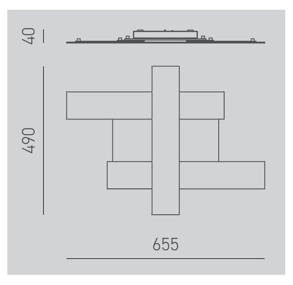 Gea Luce DOHA P P N - LED Stropné svietidlo DOHA LED/30W/230V 65,5 cm čierna