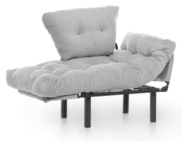 Hanah Home Kreslo Nitta Single šedé
