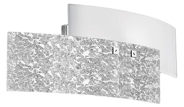 Gea Luce LARA A P arg - Nástenné svietidlo LARA 2xE14/42W/230V strieborná