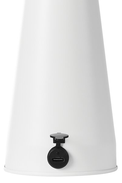 Stolná lampa biela železo bezdrôtová so stmievačom osvetlenie moderný štýl interiér