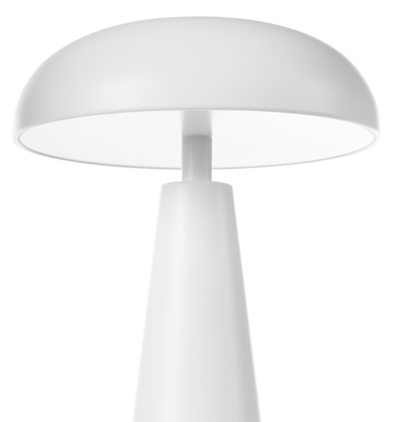 Stolná lampa biela železo bezdrôtová so stmievačom osvetlenie moderný štýl interiér
