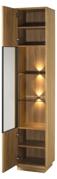 Szynaka Vitrína s LED osvětlením Join 40 cm z masivu dub přírodní