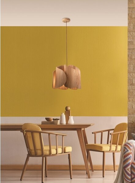 Fabas Luce 3672-40-132 - Luster na lanku PEVERO 1xE27/40W/230V drevo