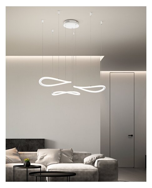 Fabas Luce 3711-47-102 - LED Luster na lanku TIRRENO LED/50W/230V
