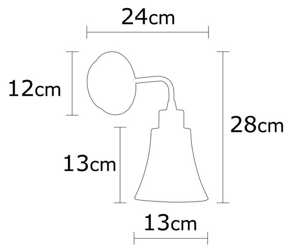 Opviq Nástenná lampa Foca čierna