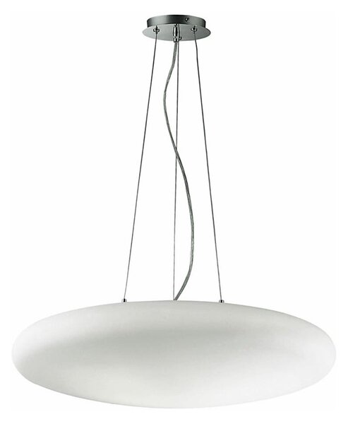 Ideal Lux - Závesný luster na lanku SMARTIES 5xE27/42W/230V, priemer 60 cm, biely