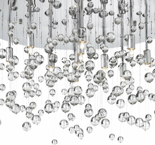 Ideal Lux - LED Stropné svietidlo NEVE 8xG9/3W/230V pr. 40,5 cm chróm