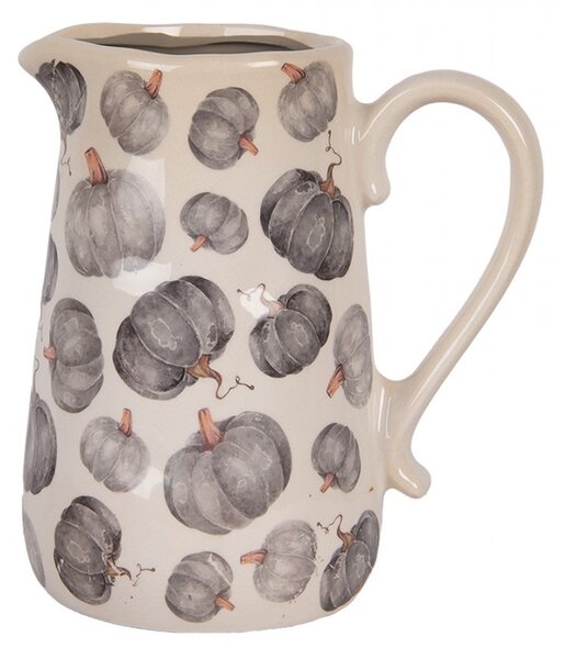 Keramický džbán s tekvicami Country Style Pumpkin L - 21*15*23 cm - Clayre & Eef