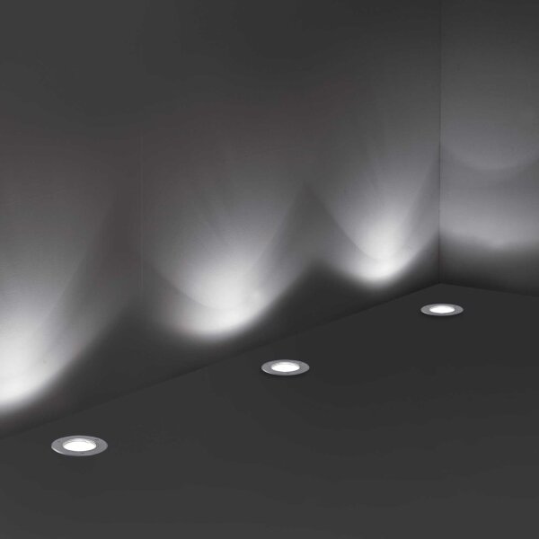 Ideal Lux - Vonkajšie nájazdové svietidlo PARK 1xGU10/20W/230V IP65 chróm