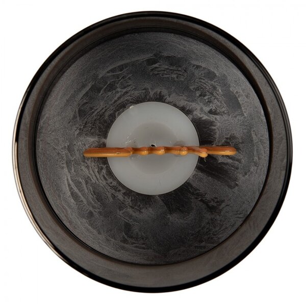 Hnedá sviečka Smile Led Candle - Ø 8*10 cm / 3*AAA - Clayre & Eef