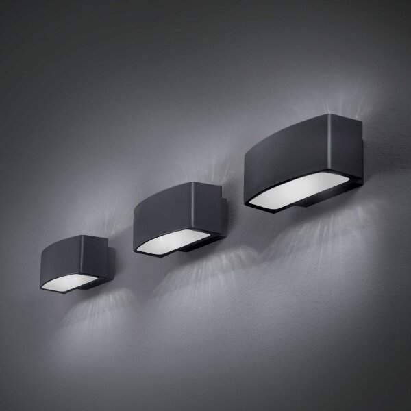 Ideal Lux - Vonkajšie nástenné svietidlo ANDROMEDA 1xE27/60W/230V IP55 čierna