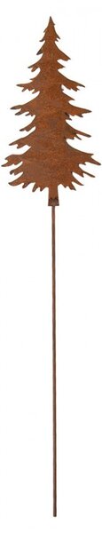 Rustikálny hrdzavý zápich stromček Christmas Tree Rust L - 11*1*52 cm - Clayre & Eef