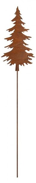 Rustikálny hrdzavý zápich stromček Christmas Tree Rust L - 11*1*52 cm - Clayre & Eef