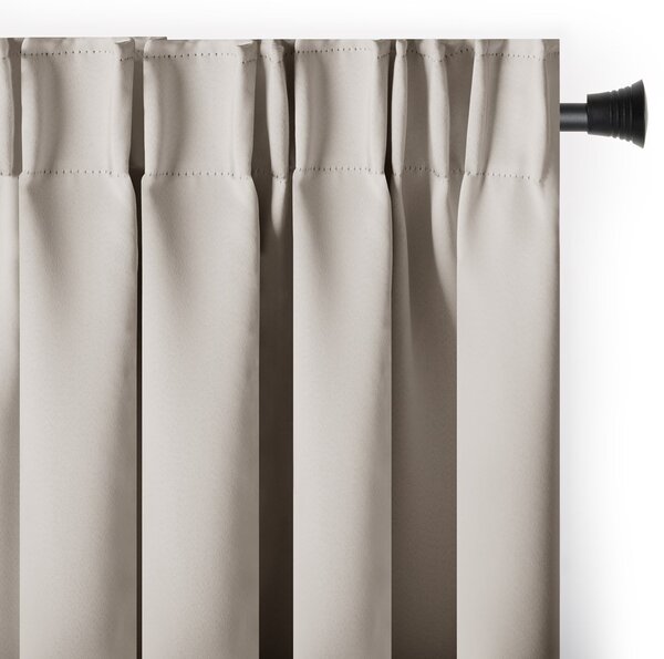 Restilo Záves AmeliaHome Blackout s multifunkčnou páskou svetlobéžový, veľkosť 140x245