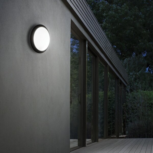 Ideal Lux - Vonkajšie nástenné svietidlo POLAR 1xE27/23W/230V IP66 čierne