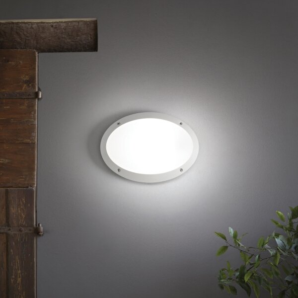 Ideal Lux - Vonkajšie nástenné svietidlo MADDI 1xE27/23W/230V IP66 biela