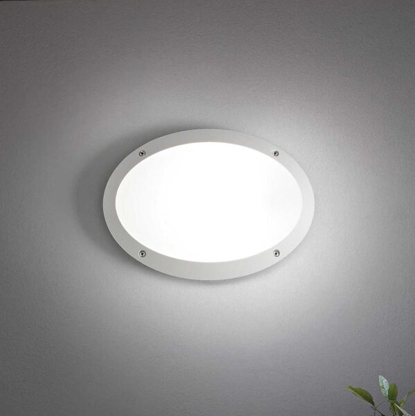 Ideal Lux - Vonkajšie nástenné svietidlo MADDI 1xE27/23W/230V IP66 biela