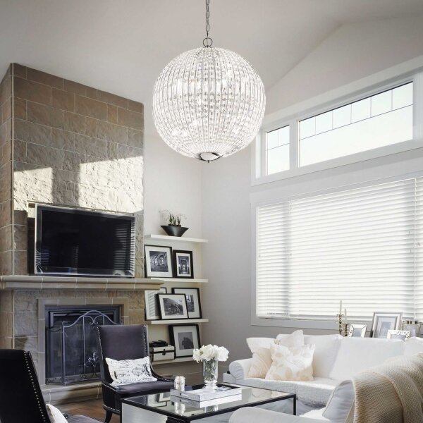 Ideal Lux - LED Krištáľový luster na reťazi LUXOR 12xG9/3W/230V pr. 60 cm číra