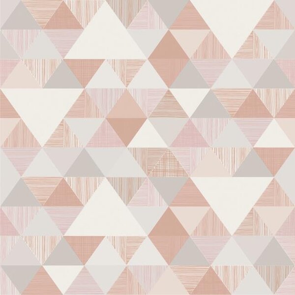 Vliesové tapety na stenu Collector IW3002, rozmer 10,05 m x 0,53 m, geometrický vzor moderný ružový, Grandeco