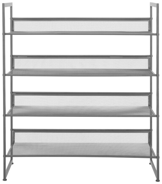 REGÁL NA TOPÁNKY, čierna, 72/80/30 cm Xora - Skrine, regály & police na topánky