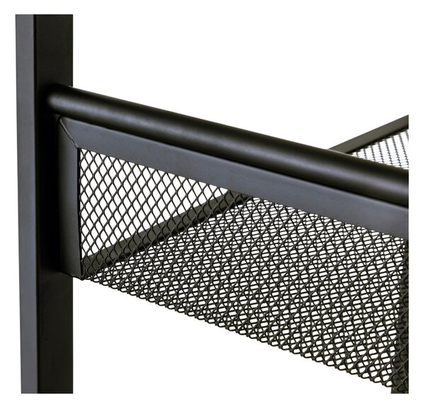 REGÁL NA TOPÁNKY, čierna, 72/80/30 cm Xora - Skrine, regály & police na topánky