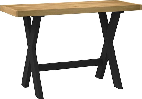 Maison Exclusive - písací stôl NOAIN s nohami v tvare X 120x50x75 cm masívne drevo borovica
