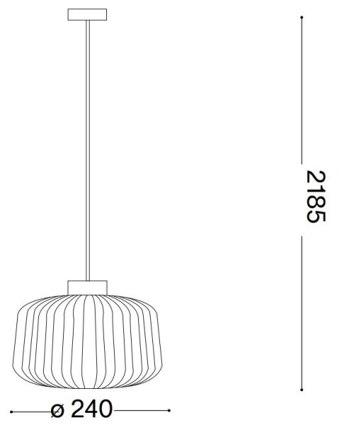 Ideal Lux - Luster na lanku MINT 1xE27/60W/230V pr. 24 cm zelená
