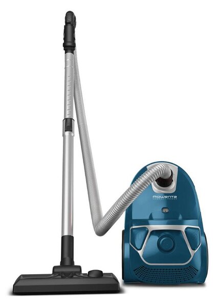 Compact Power 900W Parquet Vreckový vysávač, strieborná/modrá ROWENTA RO3950EA