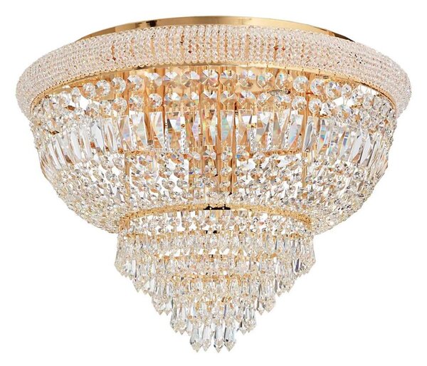 Ideal Lux - Krištáľové stropné svietidlo DUBAI 24xE14/28W/230V pr. 78 cm zlatá