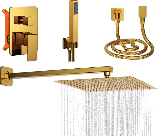 Granitan | Sprchový set Paje - Skrytý - Zlatý - Minimalistický dizajn - Vysokokvalitné materiály
