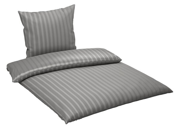 POSTEĽNÁ BIELIZEŇ satén strieborná 135/200 cm Dieter Knoll - Online Only bytové doplnky, Online Only