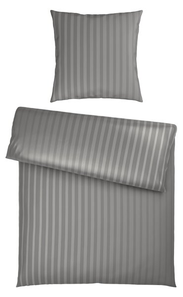 POSTEĽNÁ BIELIZEŇ satén strieborná 135/200 cm Dieter Knoll - Online Only bytové doplnky, Online Only