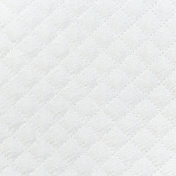 Prikrývka na posteľ krémová biela polyester 200 x 220 cm reliéfny vzor deka pléd klasický štýl spálňa