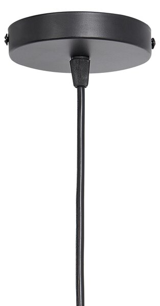 Závesná lampa prírodná bambusová drevo tvar šišky kužeľa moderný štýl obývačka jedáleň