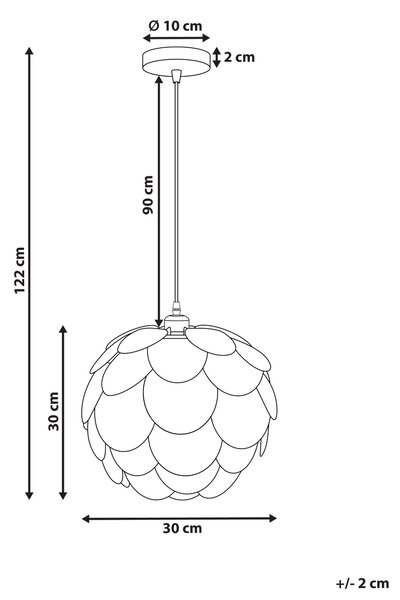 Závesná lampa prírodná bambusová drevo tvar šišky kužeľa moderný štýl obývačka jedáleň