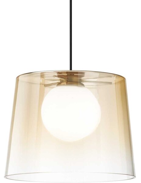 Ideal Lux - LED Luster na lanku FADE 1xG9/3W/230V pr. 27,3 cm zlatá/dymová