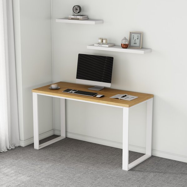 Kancelářský stůl Houseland Nuvia Home 05 140 cm dub/bílý