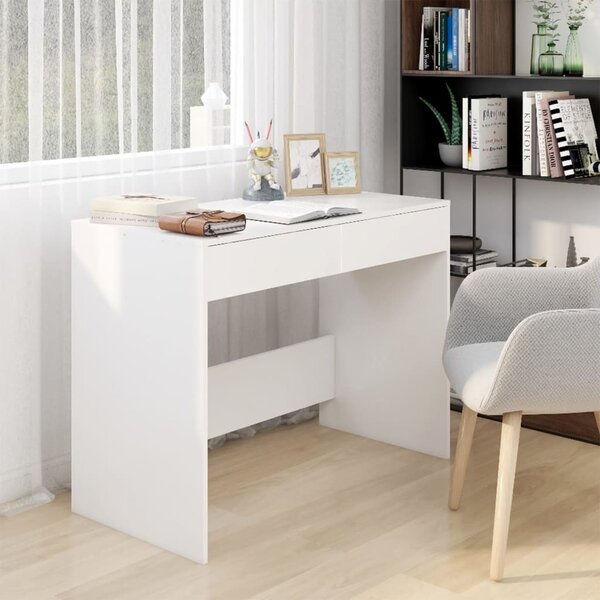 Maison Exclusive - Biely písací stôl 101x50x76,5 cm Drevený materiál