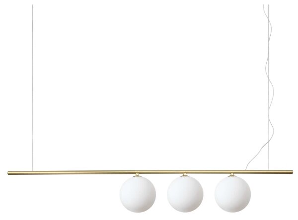 Ideal Lux - LED Luster na lanku PERLINE 3xG9/3W/230V zlatá