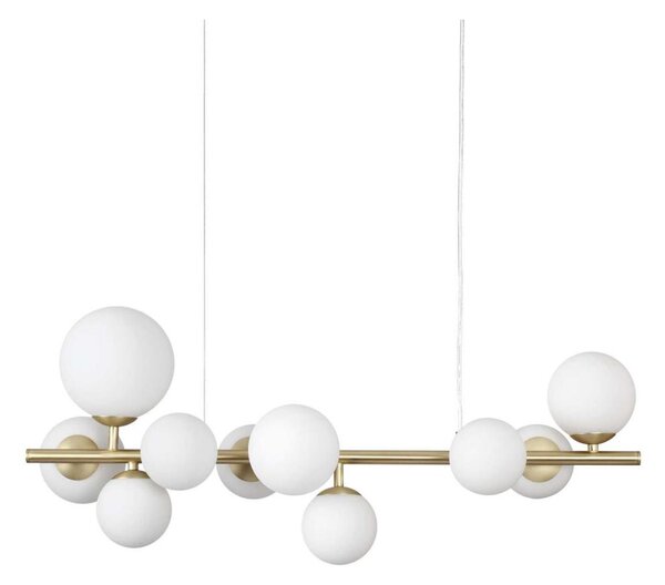 Ideal Lux - LED Luster na lanku PERLAGE 10xG9/3W/230V 81 cm zlatá/biela