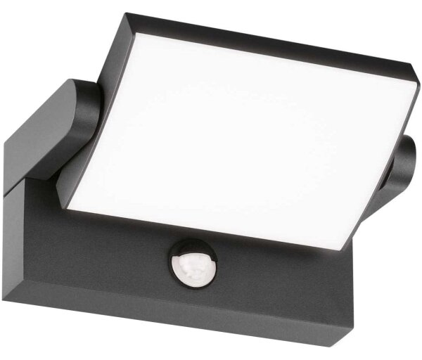 Ideal Lux - LED Vonkajšie nástenné svietidlo so senzorom LED/21W/230V antracit