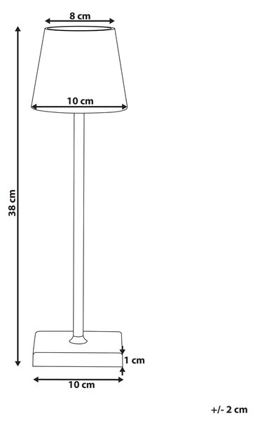 Stolná lampa zelená hliníková s dotykovým vypínačom nabíjanie cez USB kábel bezdrôtová moderný štýl interiér exteriér