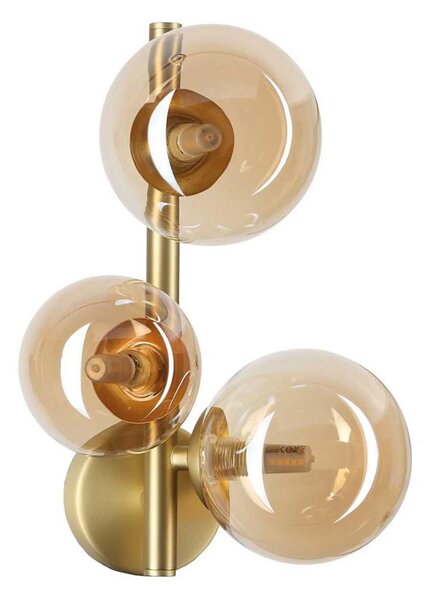 Ideal Lux - LED nástenné svietidlo PERLAGE 3xG9/3W/230V zlatá/dymová