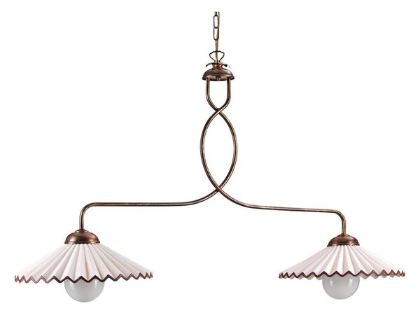 ONLI - Luster na reťazi ROSINA 2xE27/22W/230V bronzová