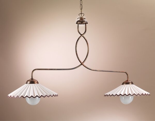ONLI - Luster na reťazi ROSINA 2xE27/22W/230V bronzová