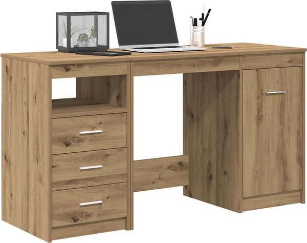 Maison Exclusive – písací stôl so skriňou Artisan Oak Engineered Wood