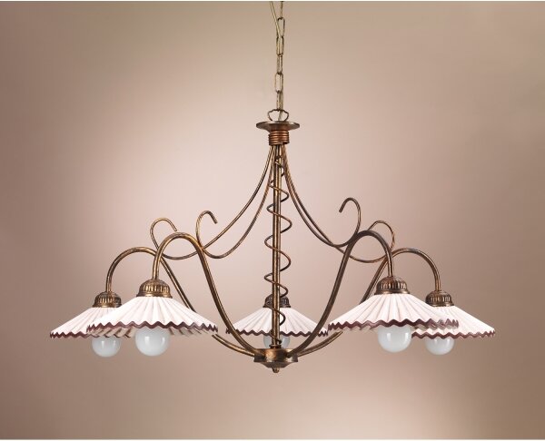 ONLI - Luster na reťazi ROSINA 5xE14/6W/230V