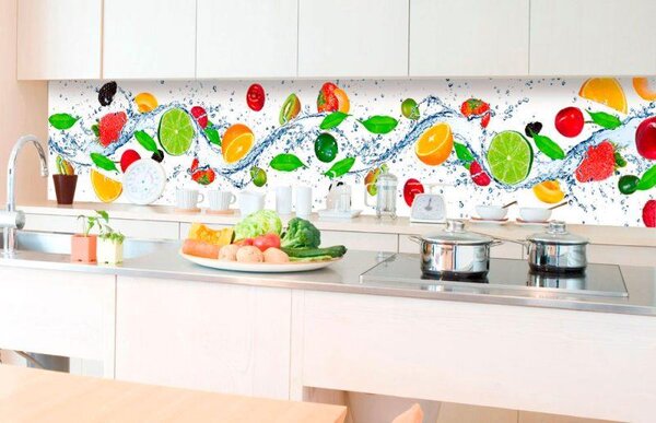 Samolepiace tapety za kuchynskú linku, rozmer 350 cm x 60 cm, ovocie, DIMEX KI-350-001