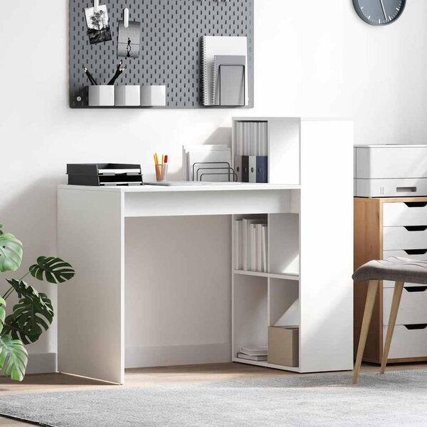 Maison Exclusive – písací stôl, biela drevotrieska, 108 x 55 x 103,5 cm